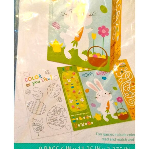 Way to Celebrate Hoppy Easter Activity Treat Bags Bunnies Rabbit Cookie lot 8 - Picture 3 of 7